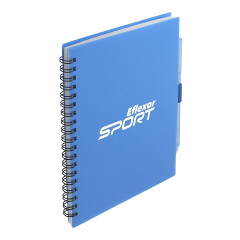 5.5” x  7” FSC Recycled Spiral Notebook w/ RPET Pe Blue | No Imprint | not available | not available