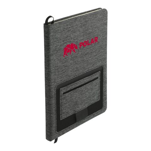 5.5” x 8.5” Vila Recycled PET Bound Notebook Charcoal