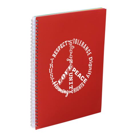 8.5&quot; x 11&quot; Remark FSC Recycled 5-subject Notebook Red | No Imprint | not available | not available