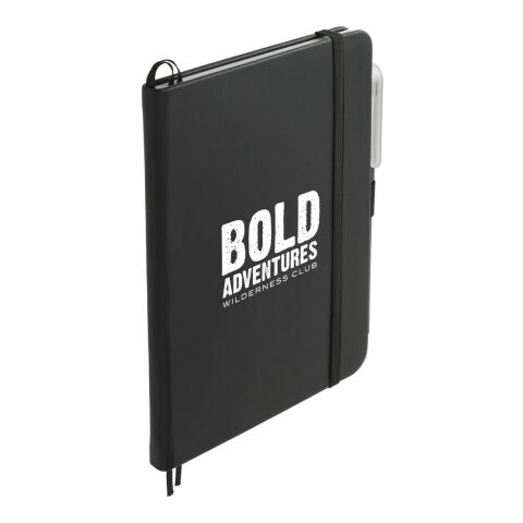 5&quot; x 7&quot; Bulleting Bound Notebook w Pen Black | No Imprint | not available | not available
