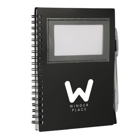 5&quot; x 7&quot; FSC® Recycled Star Spiral Notebook with Pe Black | No Imprint | not available | not available