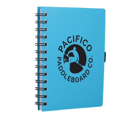 5.5” x 7” FSC® Recycled Coordinator Notebook Transparent Blue | No Imprint | not available | not available