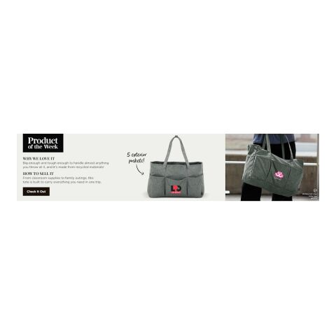 Vila Recycled Large Utility Tote Standard | Graphite | No Imprint | not available | not available