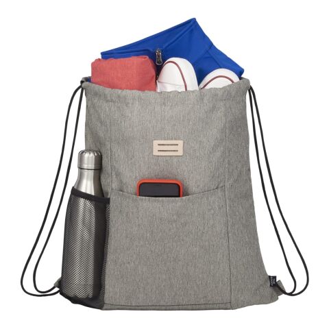 The Goods Recycled Drawstring Standard | Gray | No Imprint | not available | not available