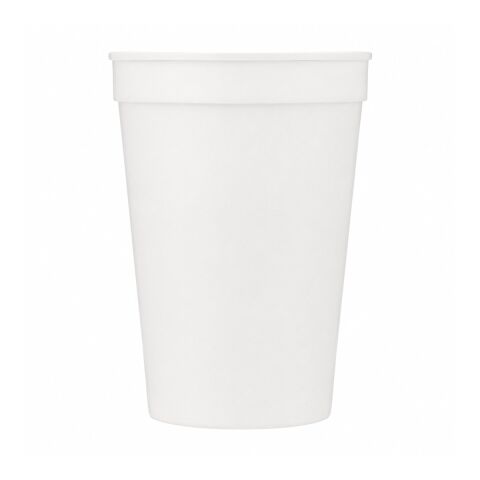 Solid 12oz Stadium Cup White