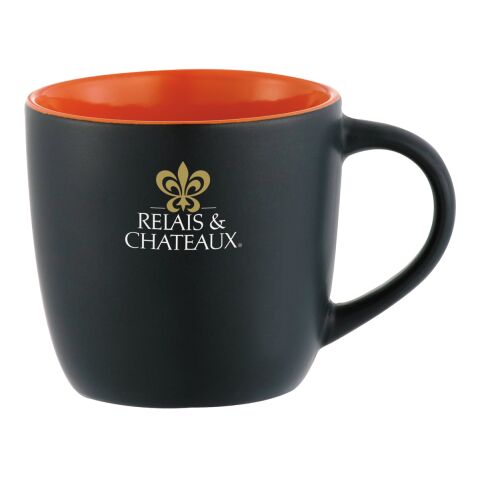 Riviera Electric 11oz Mug Black-Orange Lining | No Imprint | not available | not available