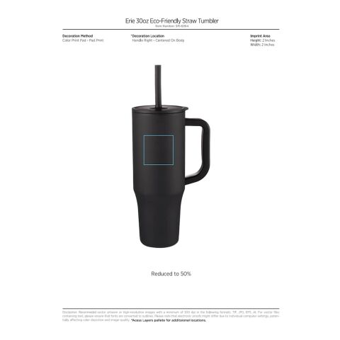 Erie 30oz Eco-Friendly Straw Mug Gray | No Imprint | not available | not available