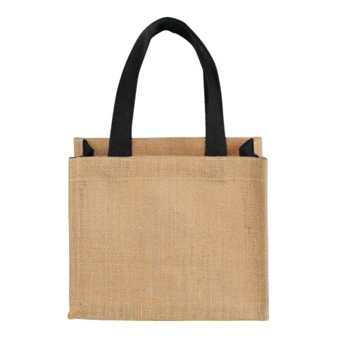 Mini Jute Gift Tote Black | No Imprint | not available | not available