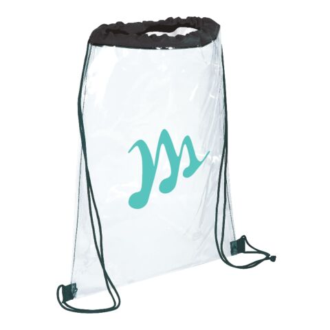 Rally Clear Drawstring Bag Black | No Imprint | not available | not available