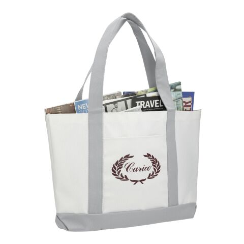 Large Boat Tote Standard | White-Grey Storm | No Imprint | not available | not available