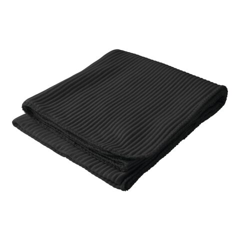 Ribbed Fleece Blanket Standard | Black | No Imprint | not available | not available