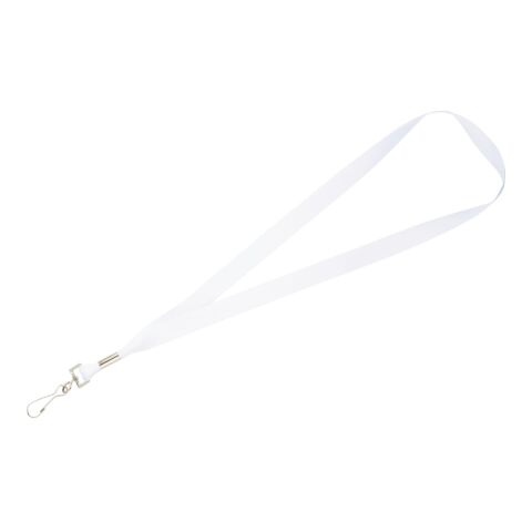 Full Color 3/4&quot; Premium Lanyard w/ Hook White | No Imprint | not available | not available