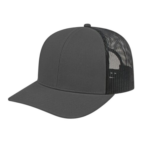 Cap America Poly/Cotton Trucker Mesh Back Cap Dark Blue-Black