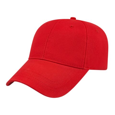 Cap America X-Tra Value Structured Cap Red | Embroidery | - Left Front Panel | 2.75 Inches × 2.00 Inches