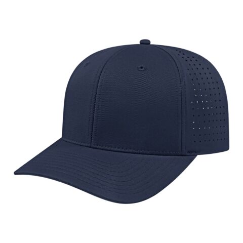 Cap America Perforated Performance Snap Back Cap Navy