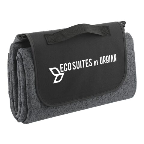 Recycled Heathered Picnic Blanket Standard | Charcoal | No Imprint | not available | not available