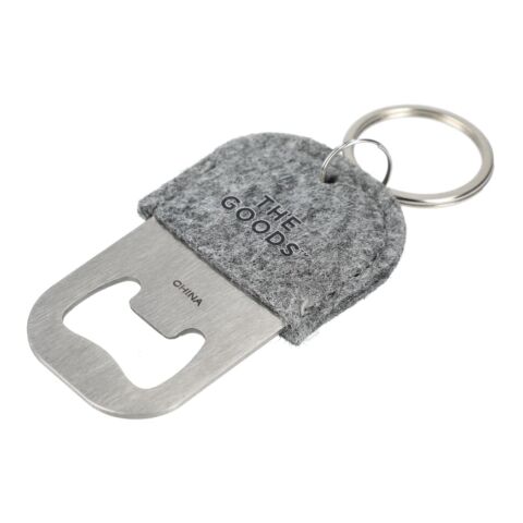 The Goods Recycled Felt Bottle Opener Standard | Gray | No Imprint | not available | not available