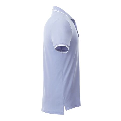 Men's LIMESTONE Roots73 SS Polo Light Blue-White | 3XL