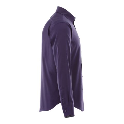 Men&#039;s CROMWELL Long Sleeve Shirt Standard | Dark Plum | L | No Imprint | not available | not available