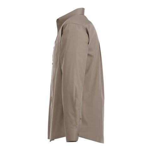 Men&#039;s PRESTON Long Sleeve Shirt Standard | Tan | 4XL | No Imprint | not available | not available