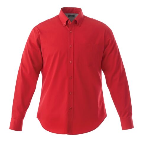 Men&#039;s WILSHIRE Long Sleeve Shirt Standard | Team Red Heather | M | No Imprint | not available | not available
