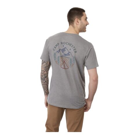 Men's MONROE Short Sleeve Pocket Tee Gray-White | S