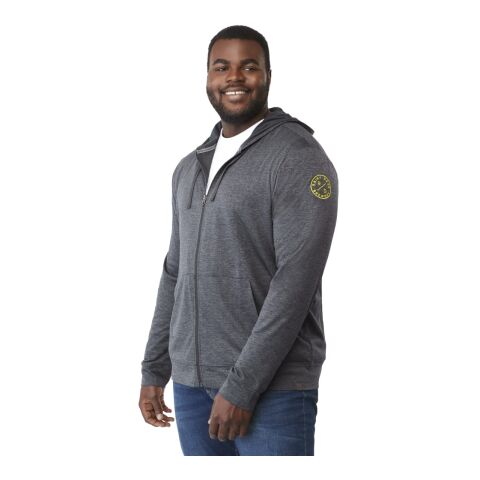 Men&#039;s LAVAR Eco Knit Full Zip Hoody Standard | Heather Dark Charcoal | 3XL | No Imprint | not available | not available