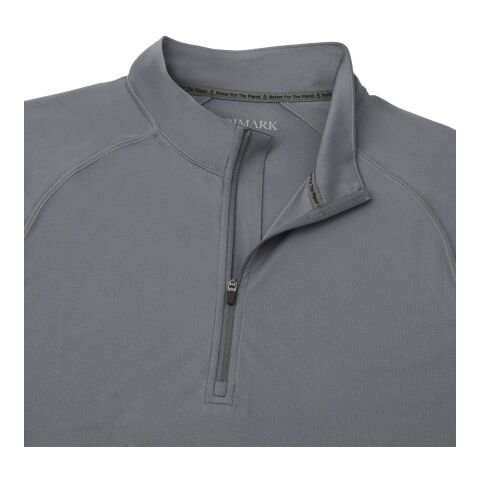 EVANS Eco Knit Quarter Zip - Men&#039;s Standard | Steel Grey | 2XL | 1-color Apparel Digital Transfer | CHEST,Vertical - Centered on Right Chest | 2.50 Inches × 7.00 Inches