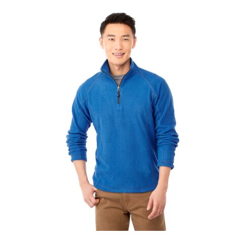 Men&#039;s BOWLEN Polyfleece Qtr Zip Standard | Blue | 5XL | No Imprint | not available | not available