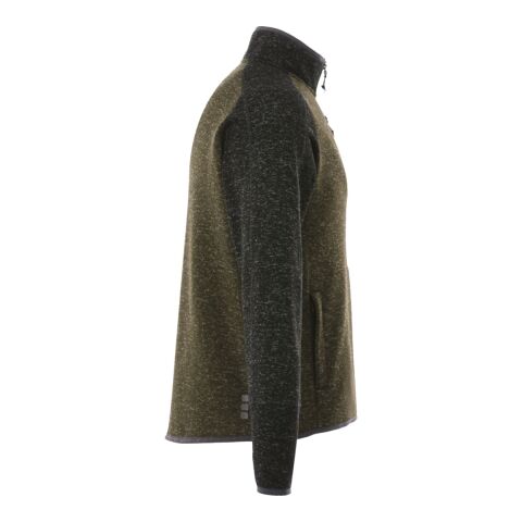 Men’s  VORLAGE Half Zip Knit Jacket Standard | Loden-Black Smoke Heather | L | No Imprint | not available | not available