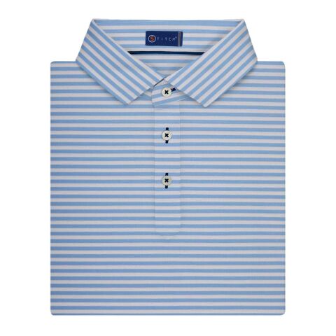 STITCH® Club Stripe Polo Shirt - Men&#039;s Standard | Blue | S | No Imprint | not available | not available