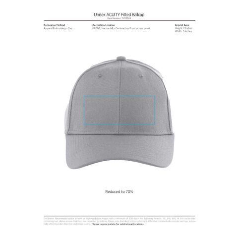 Unisex ACUITY Fitted Ballcap Navy | M | No Imprint | not available | not available