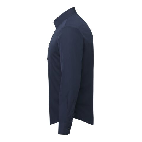 Castello Wrinkle-Free Long Sleeve Slim Fit Shirt - Men&#039;s Standard | Navy | XL | No Imprint | not available | not available