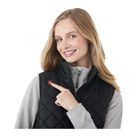 Women’s SHEFFORD Heat Panel Vest w/ 6000mAh Power Bank Black-Black | L | No Imprint