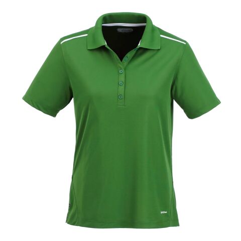 Women's Albula SS Polo Green-White | L