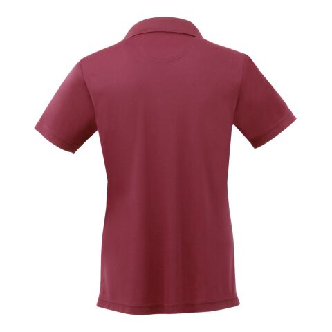 Women's MORENO TEXT MICRO SS POLO Maroon | XS