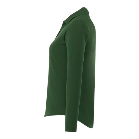 Women's Mori Long Sleeve Polo Forest Green | 3XL