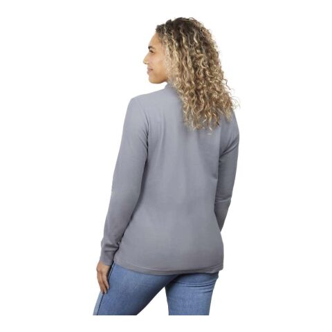 PALO Long Sleeve 100% Cotton Pique Polo - Women&#039;s Standard | Steel Grey | XS | No Imprint | not available | not available