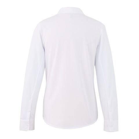 TATRA Eco Long Sleeve Knit Button Up Shirt-Women's White | S