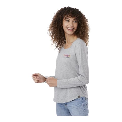 SOMOTO Eco Long Sleeve Tee - Women's Standard | Heather Grey | XS | No Imprint | not available | not available