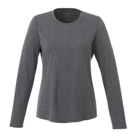 Women's PARIMA LS Tech Tee Standard | Heather Charcoal | L | No Imprint | not available | not available