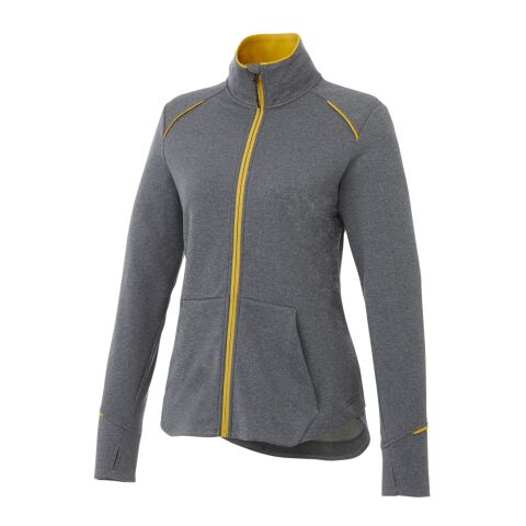 Women&#039;s TAMARACK Full Zip Jacket Standard | Yellow-Heather Charcoal | L | No Imprint | not available | not available