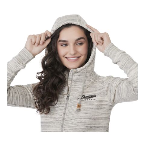 Women's Space Dye Zip Hoodie Gray | S