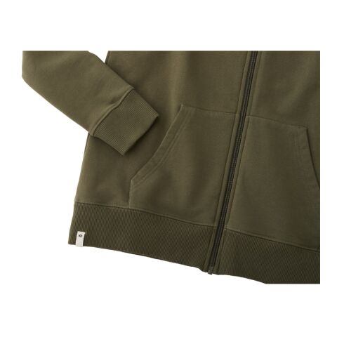 Women&#039;s Organic Cotton Zip Hoodie Standard | Olive | S | No Imprint | not available | not available