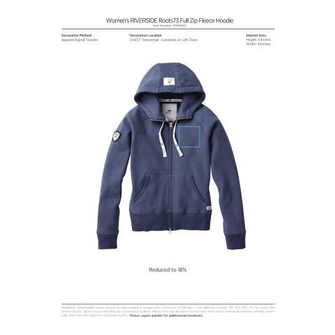 Women&#039;s RIVERSIDE Roots73 FZ Hoody Standard | Heather Charcoal | 3XL | No Imprint | not available | not available