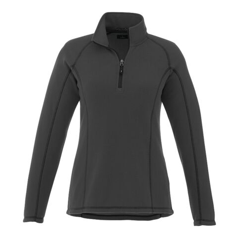 Women's Bowlen Polyfleece Half Zip Grey Storm | L