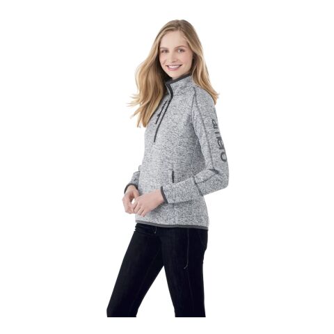 Women&#039;s VORLAGE Half Zip Knit Jacket Standard | Light Heather Grey-Light Heather Grey | 2XL | No Imprint | not available | not available