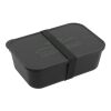 PLA Bento Box with Band and Utensils Black | No Imprint | not available | not available
