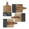 Black Marble and Wood Cutting Board Standard | Black | No Imprint | not available | not available