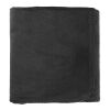 100% Recycled PET Fleece Blanket with RPET Pouch Standard | Black | No Imprint | not available | not available
